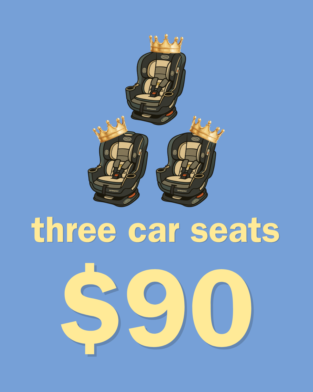 Monthly Tiny Throne Cleanings-3 seats